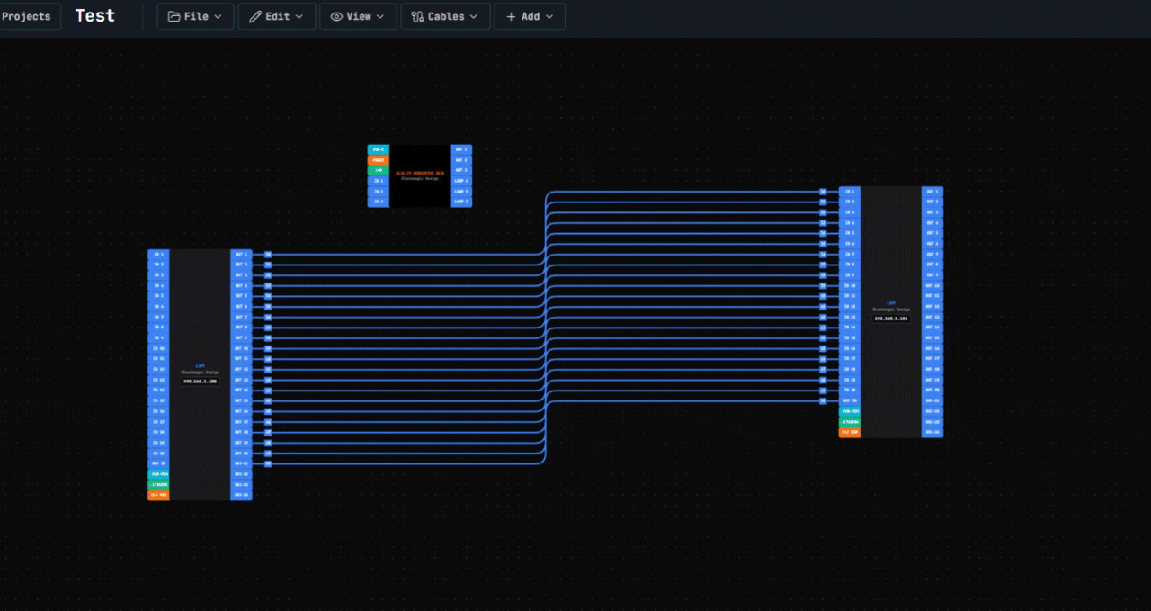 Smart cable routing - cables now route around gear nodes instead of cutting through them